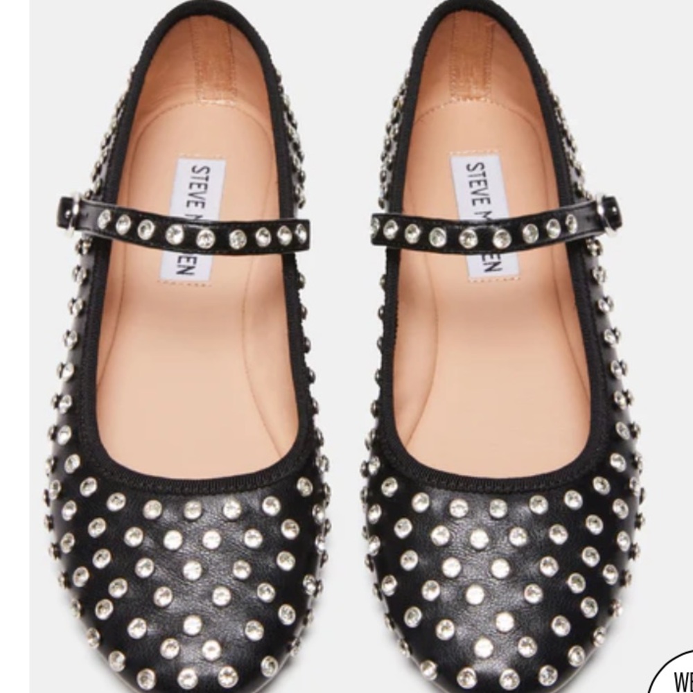 STEVE MADDEN STUDDED BALLET FLAT